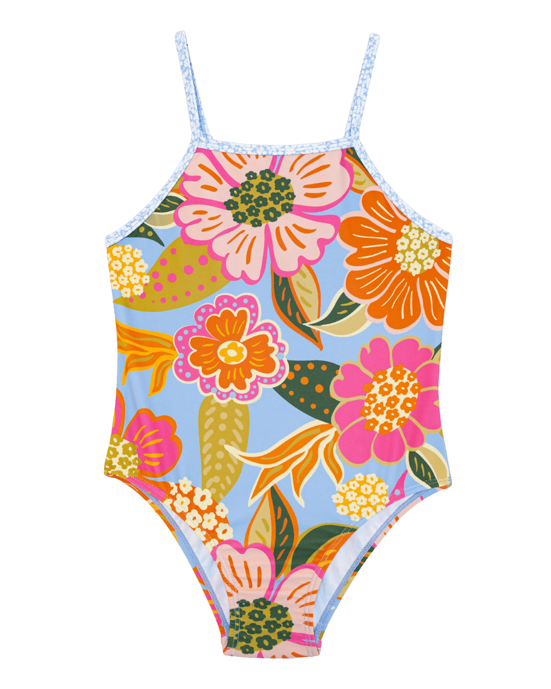 Mona Girls Skinny Strap One Piece