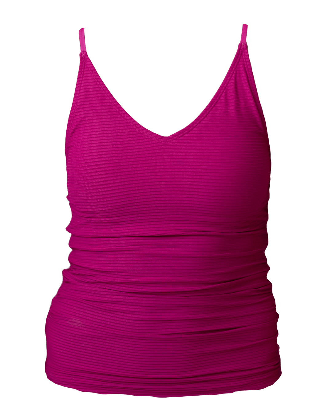 Flat Rib Berry V-Neck Tankini