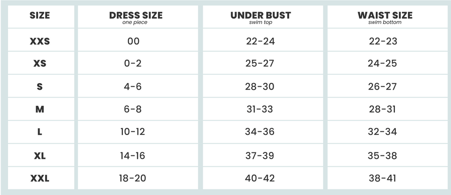 Find Your Size – Nani Swimwear