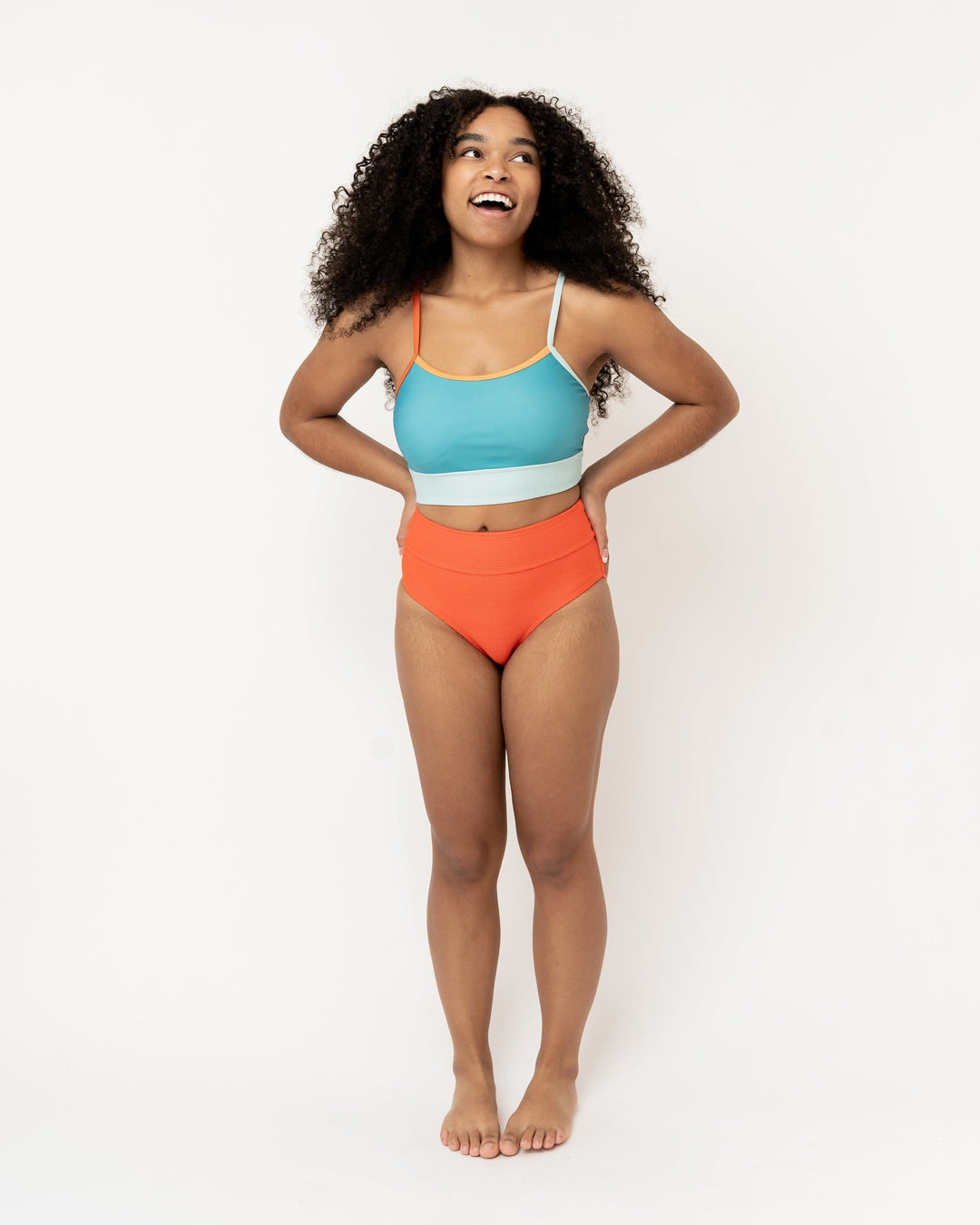 Textured Rio Mid Rise Bottom