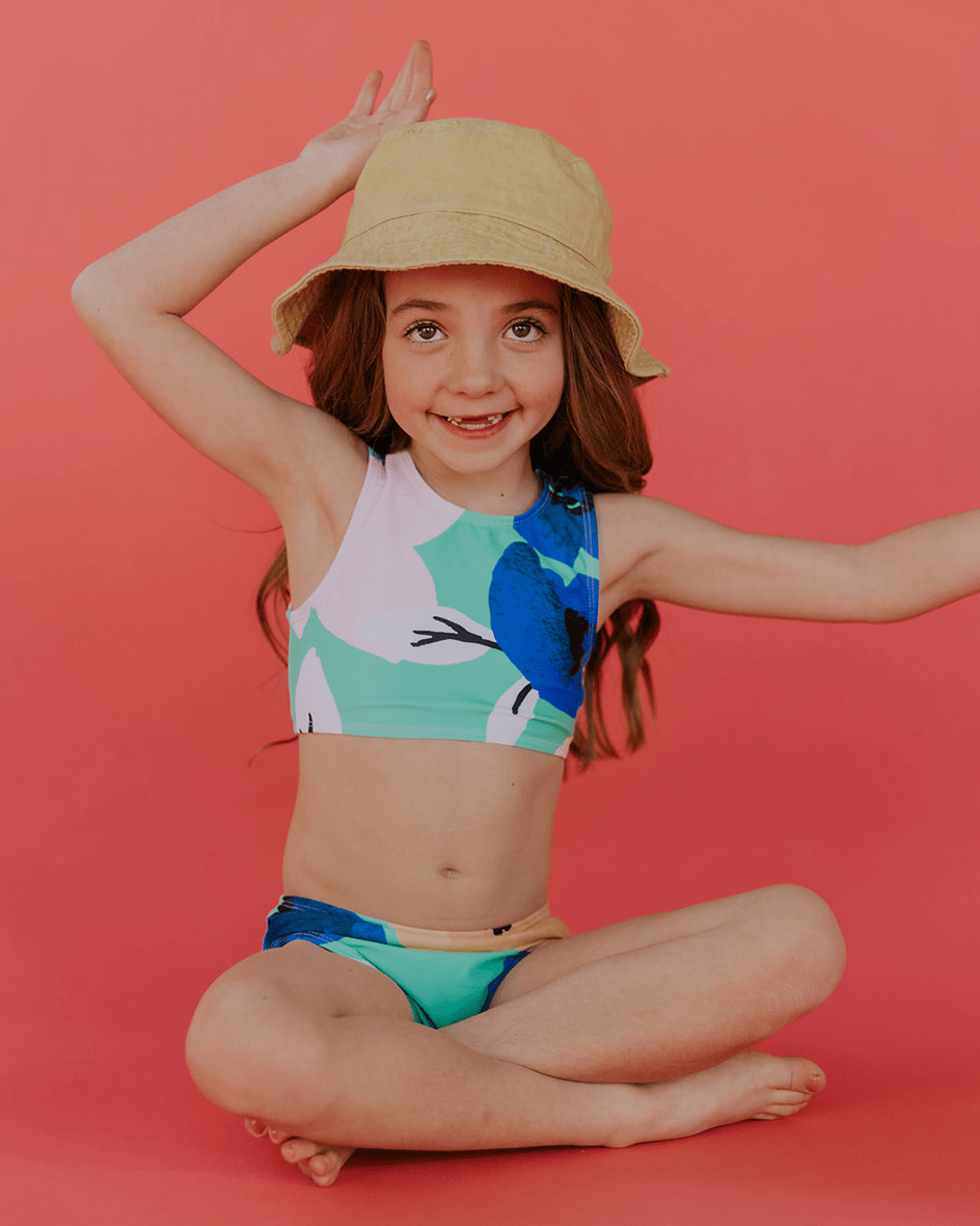 Sea Floral Kids Mini Two Piece Set