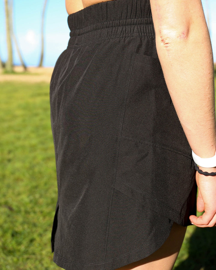 A black athletic skirt.