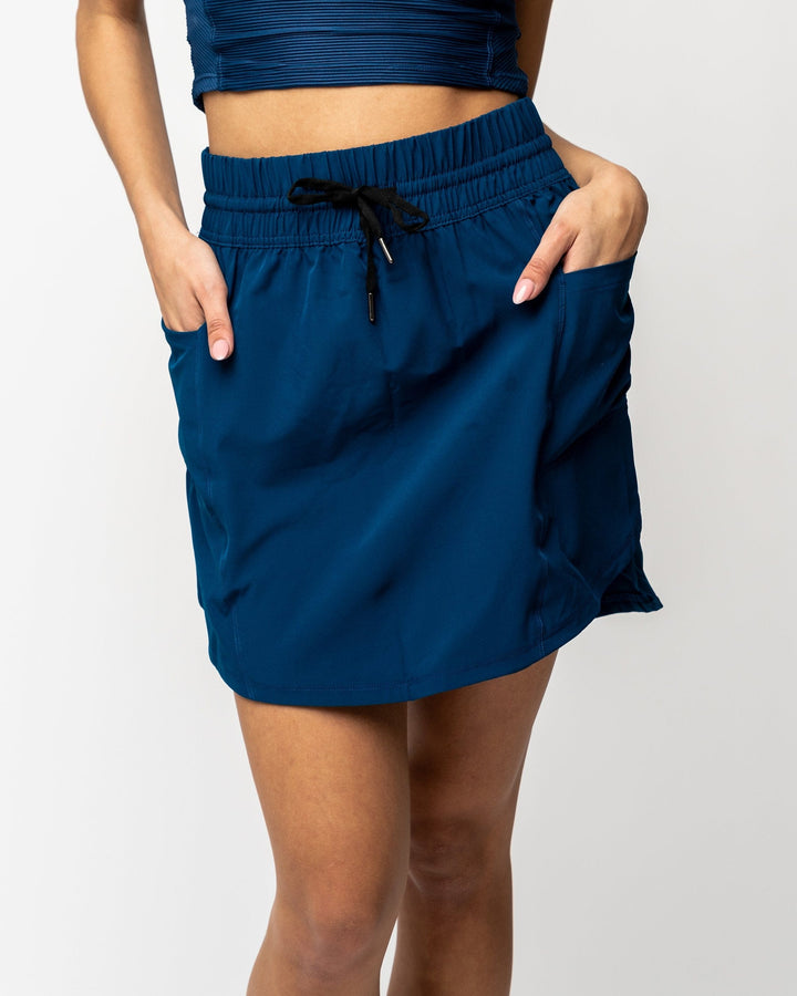 Navy Hybrid Skirt